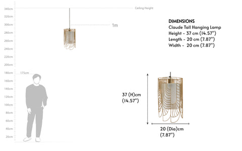 Claude Tall Hanging Lamp