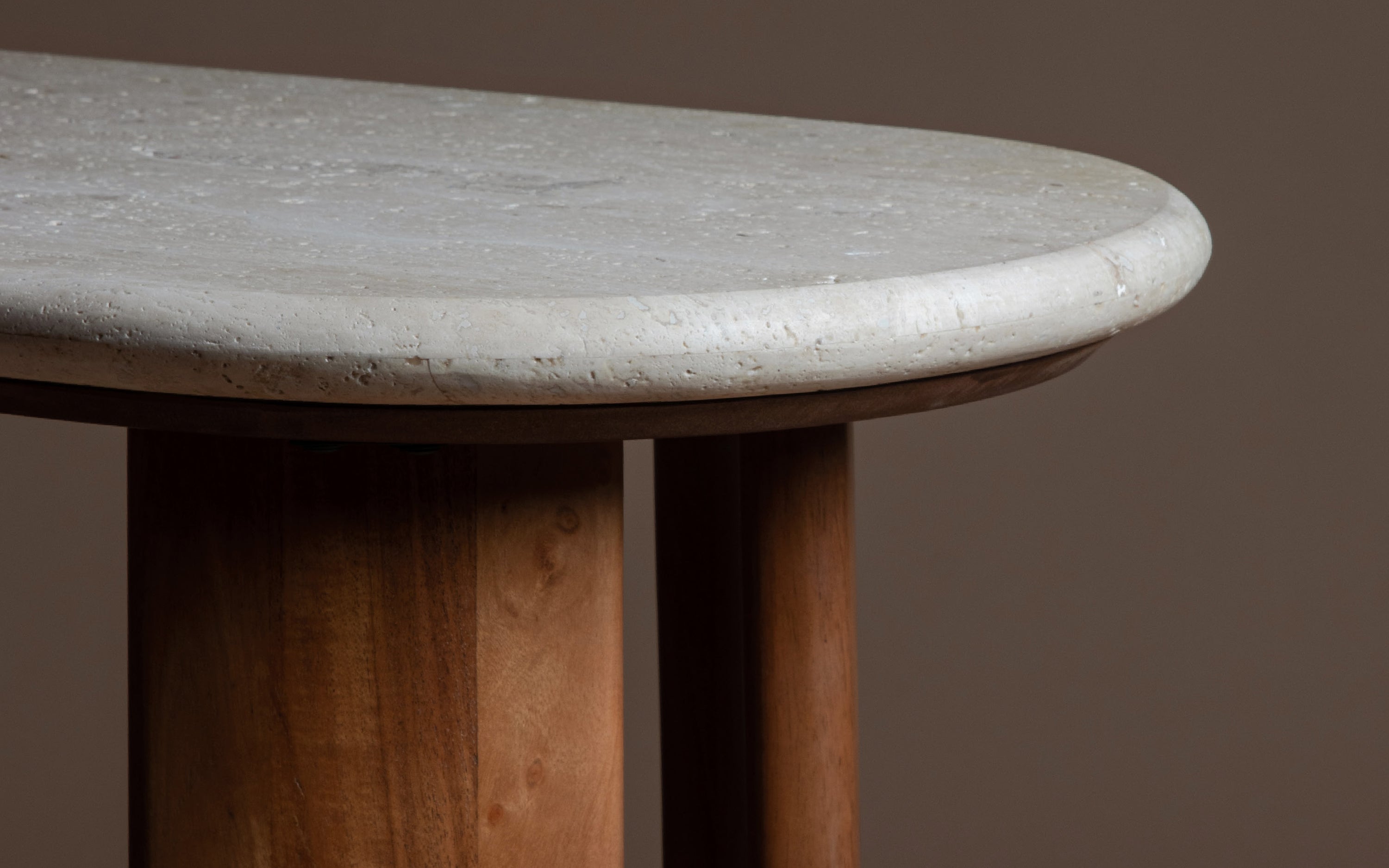 Abacus Console Table - Close shot - from left angle - Orange Tree