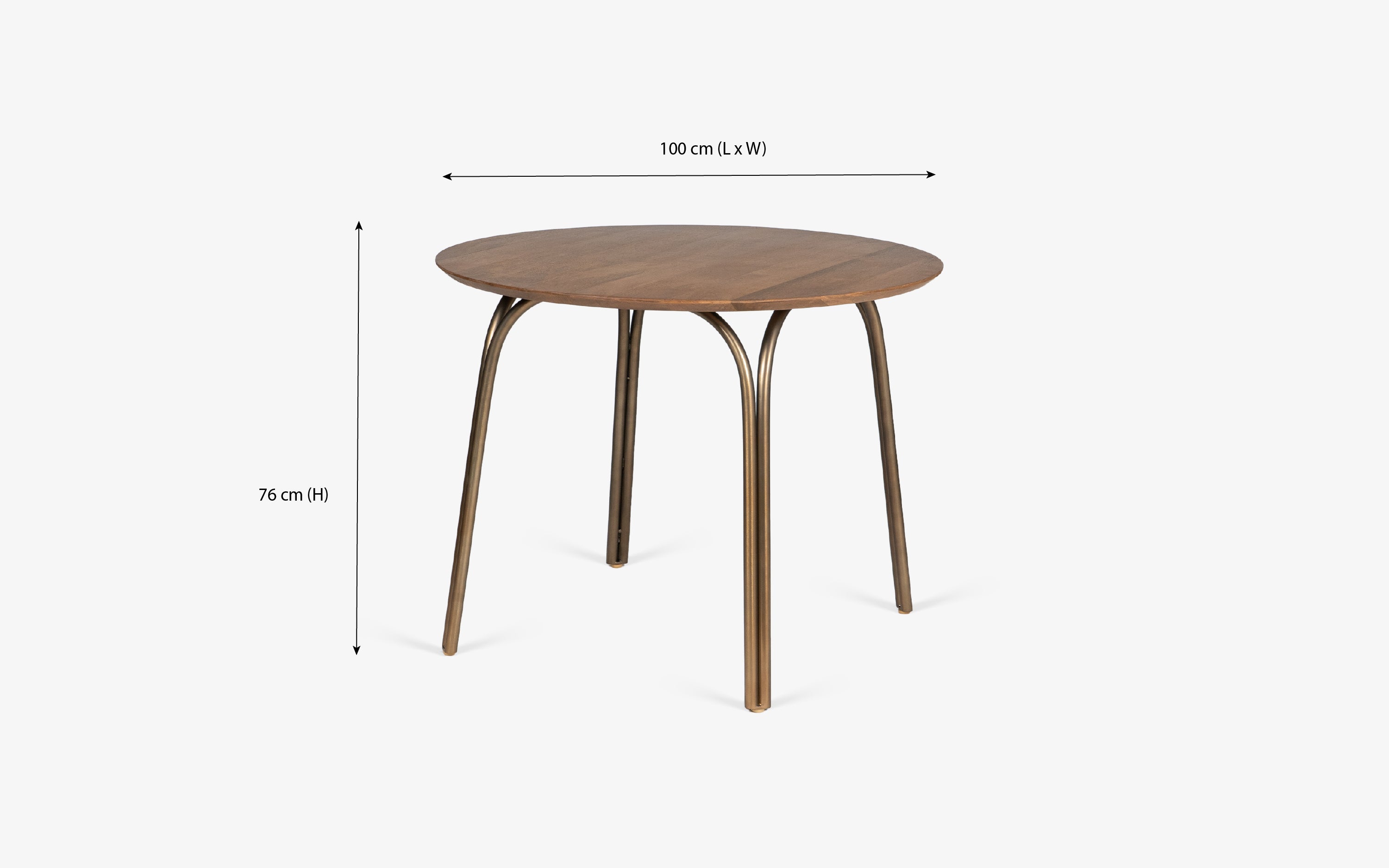 Arco Outdoor Dining Table Round - with white background - Orange Tree