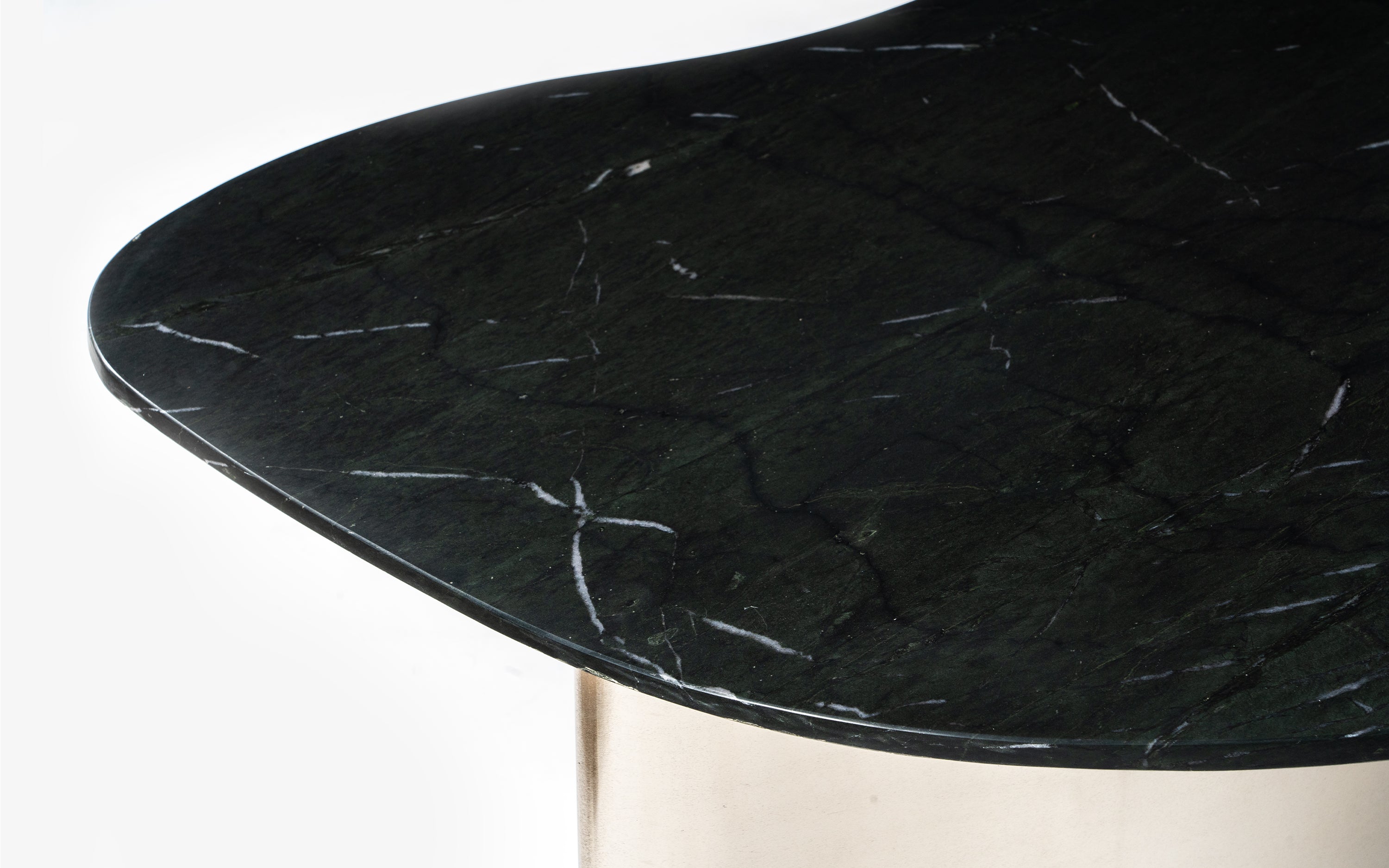 Berg Eclipse Black Marble Top Coffee Table - Close shot - from upper angle - Orange Tree