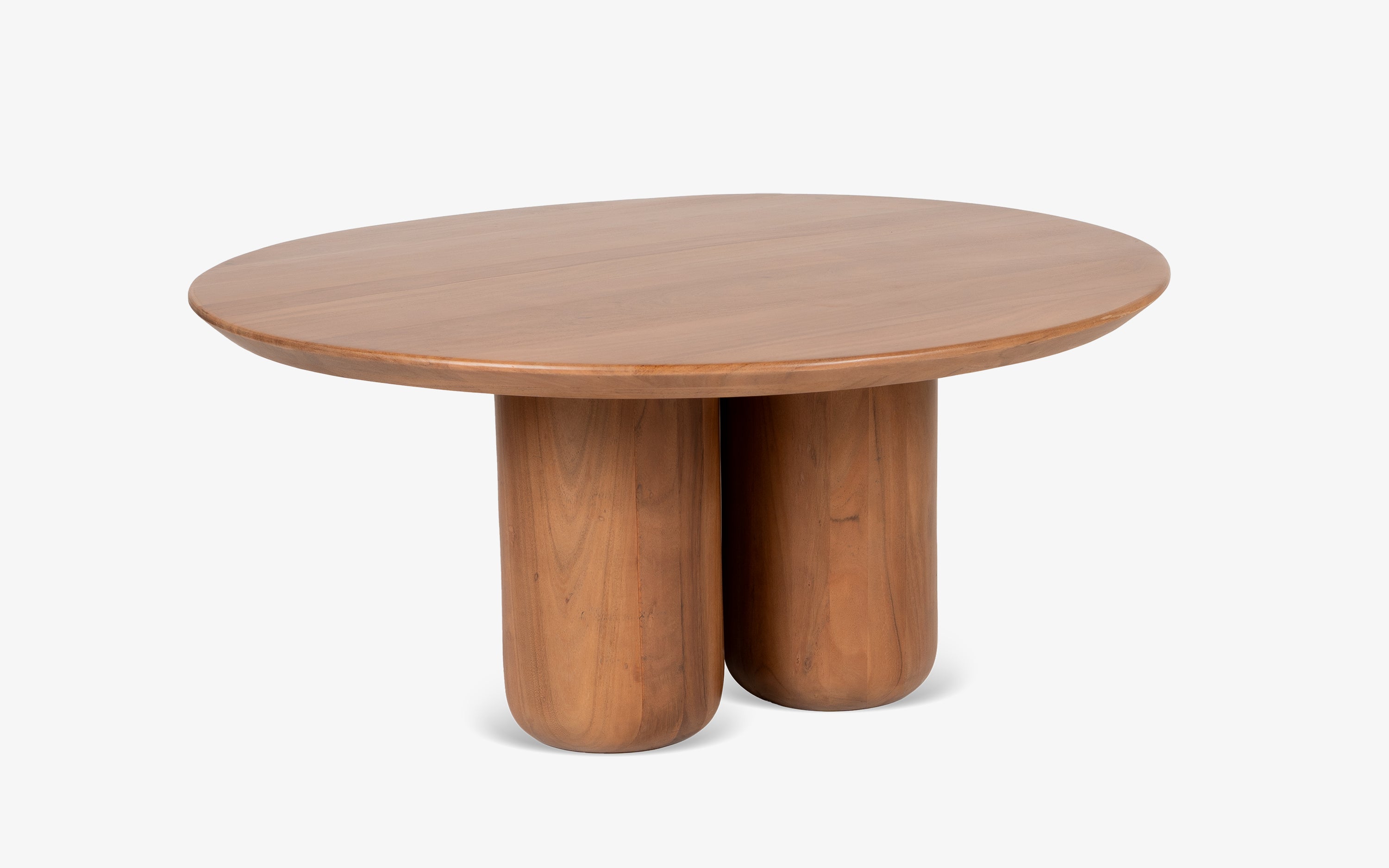 Buda Coffee Table, a modern wooden coffee table with walnut finish, is ideal as a center table for a living room or tea table in modern coffee table designs.