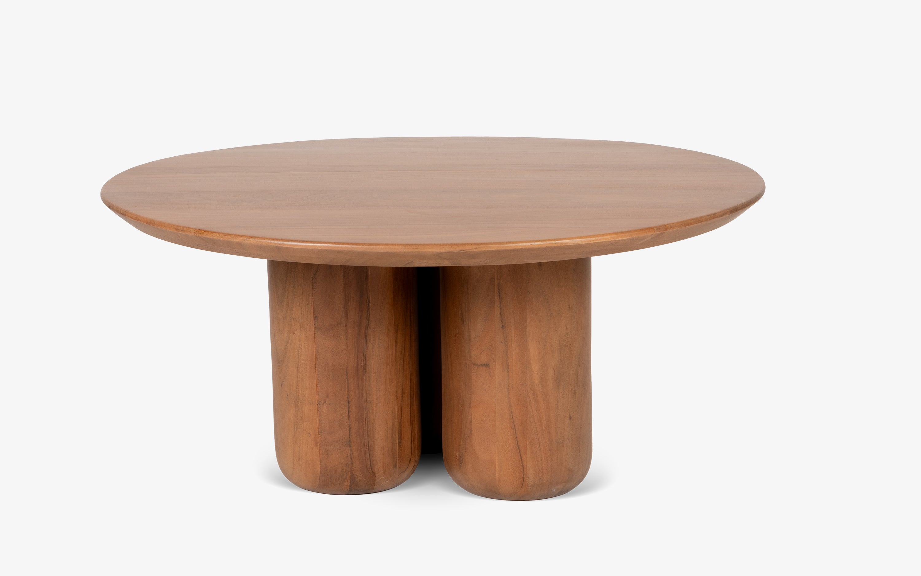 Buda Coffee Table, a modern wooden coffee table with walnut finish, is ideal as a center table for a living room or tea table in modern coffee table designs.