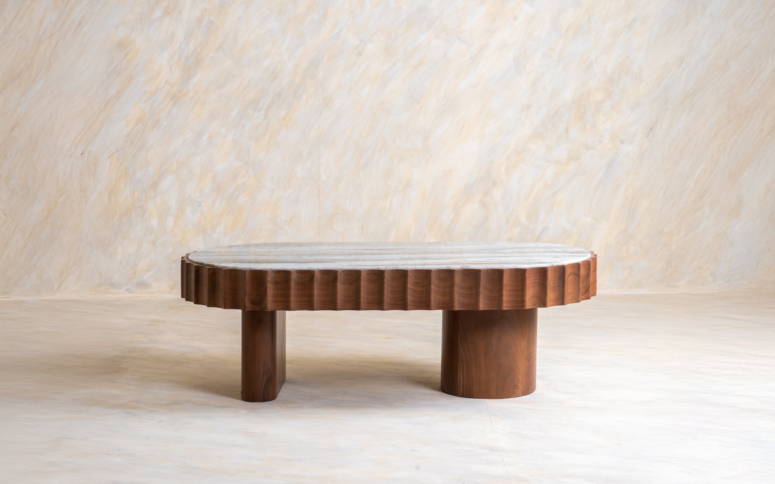 Doric Coffee Table - Close shot - Orange Tree