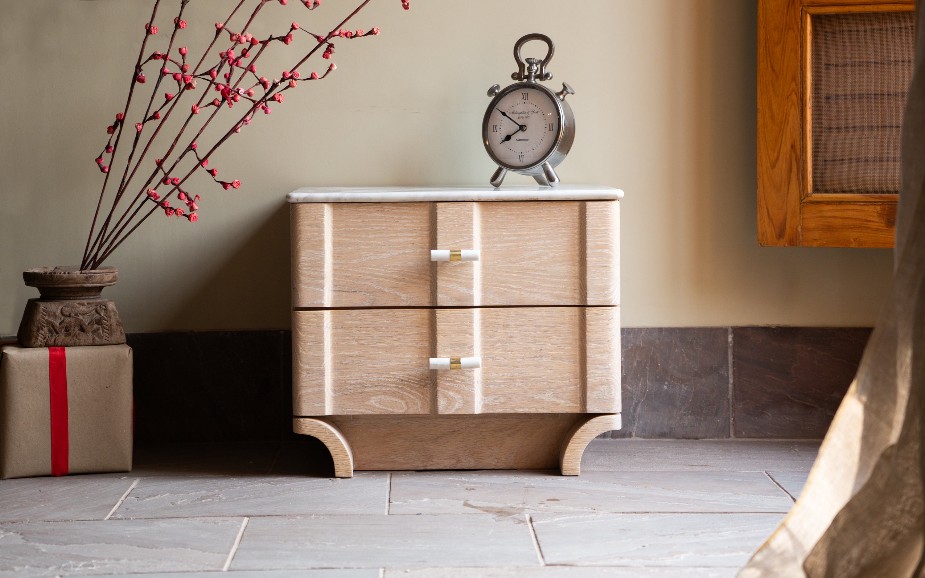 Dune Bedside Table - Orange Tree