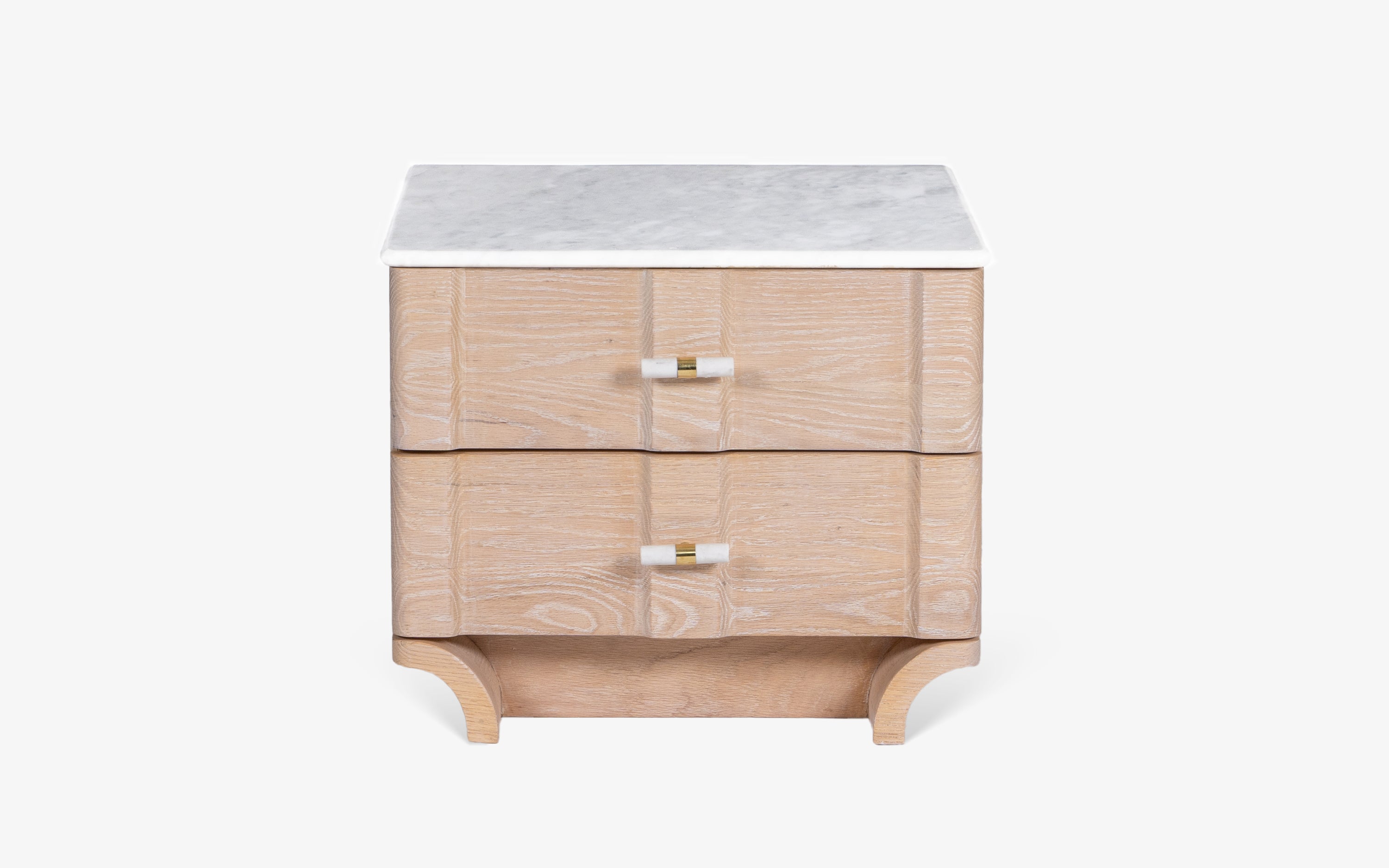 Dune Bedside Table - with white background - Orange Tree