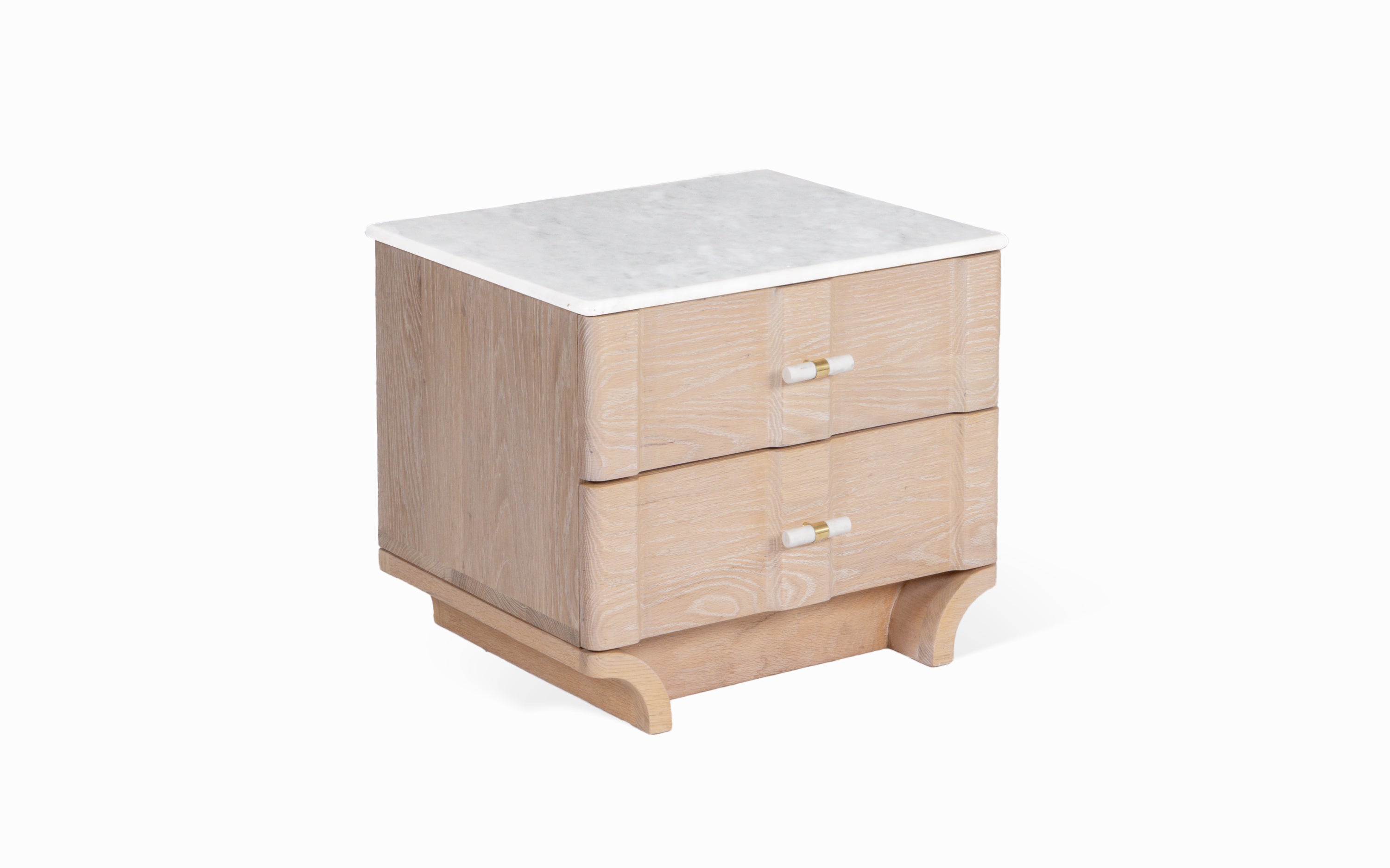 Dune Bedside Table - with white background - Orange Tree