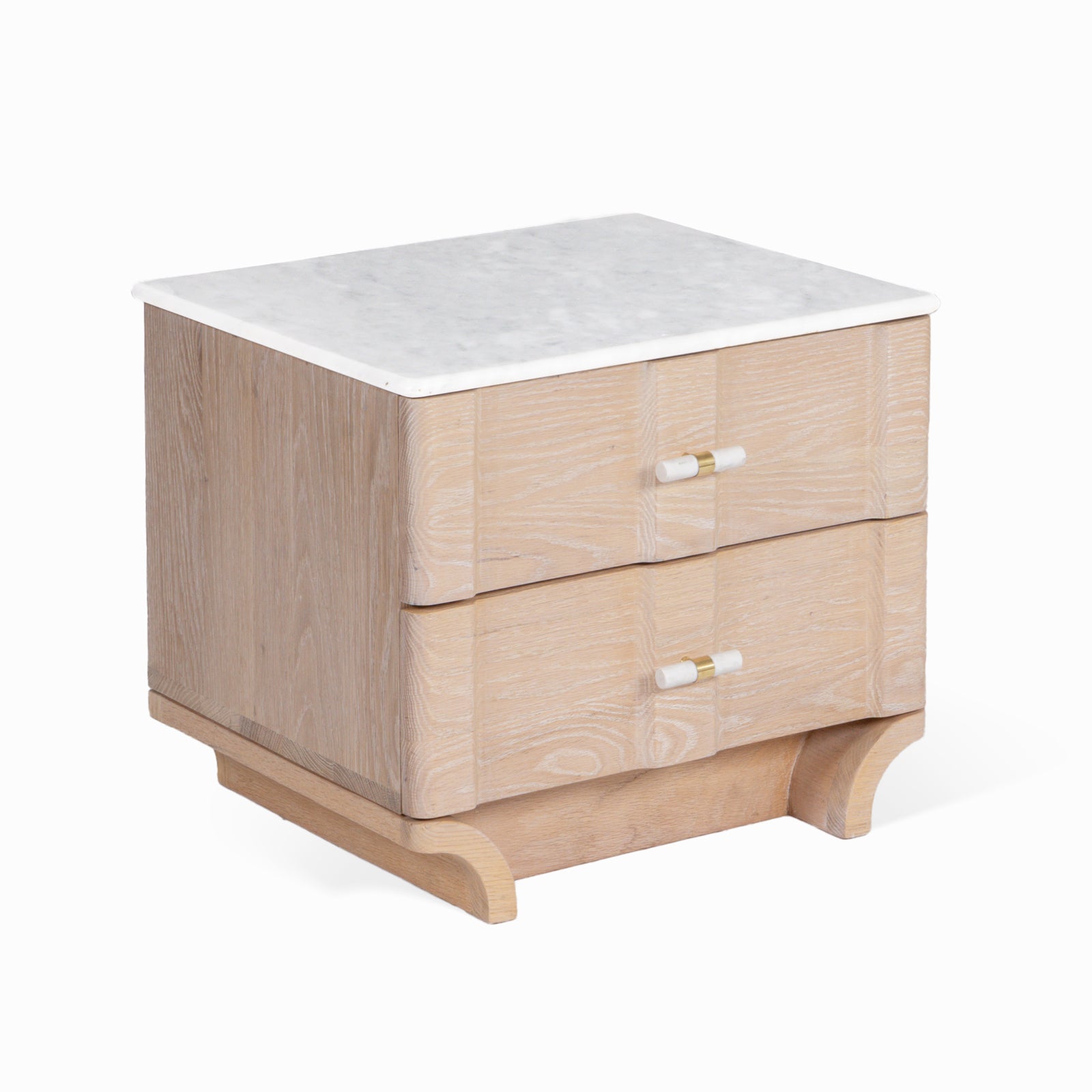 Dune Bedside Table - with white background - Orange Tree