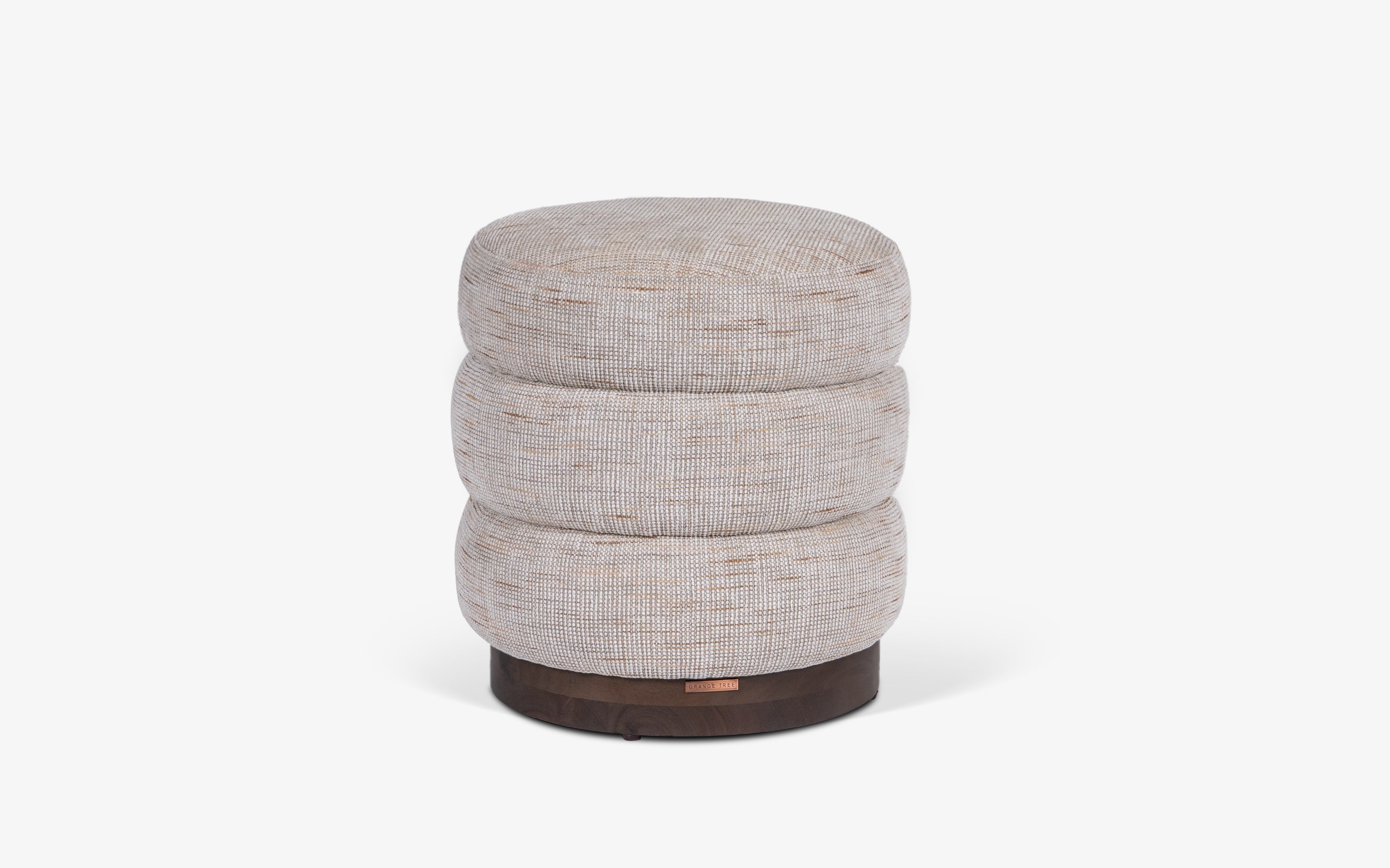 Saturn Pouf - Close shot - Orange Tree