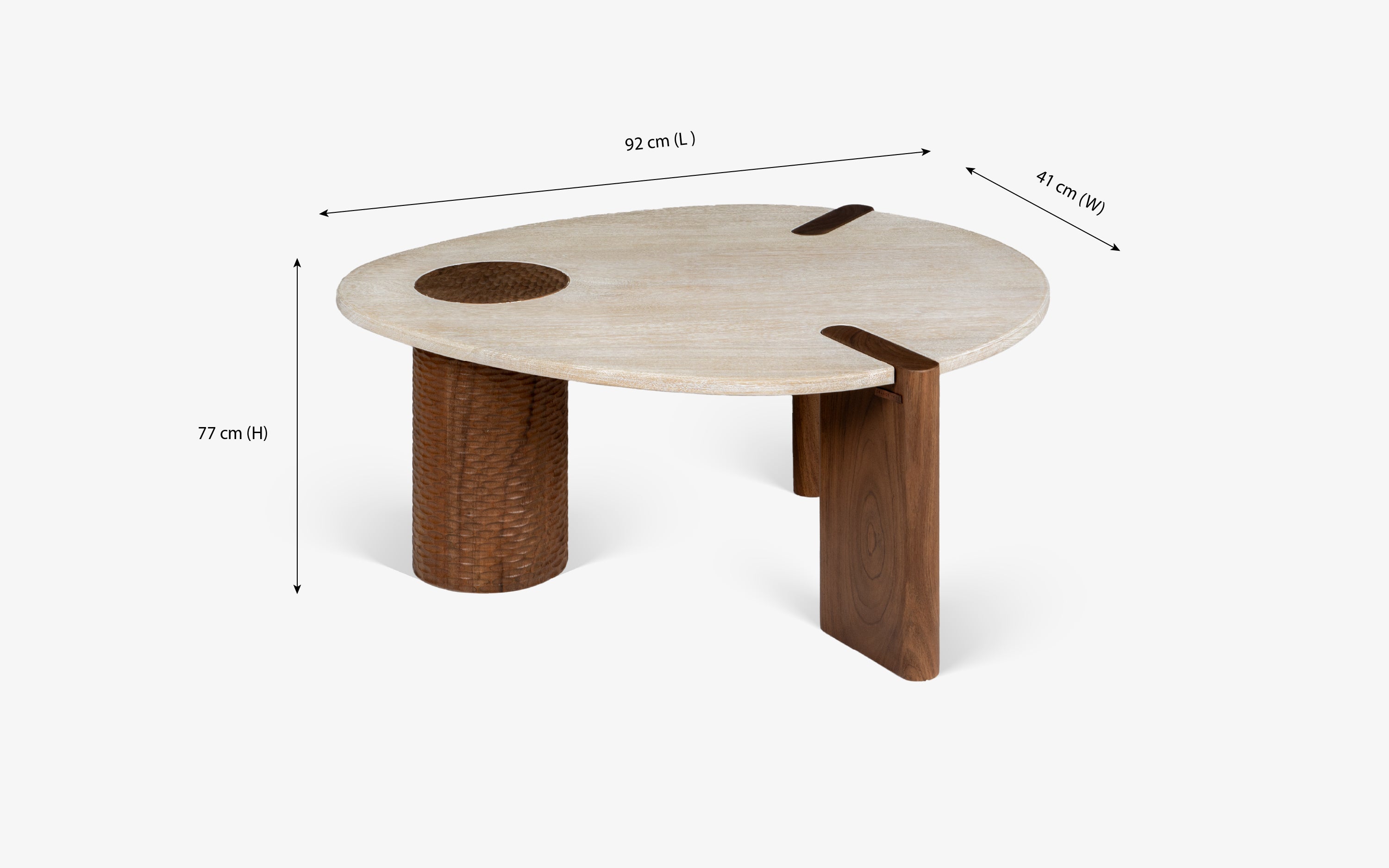 Sculpt Coffee Table - with white background - Orange Tree