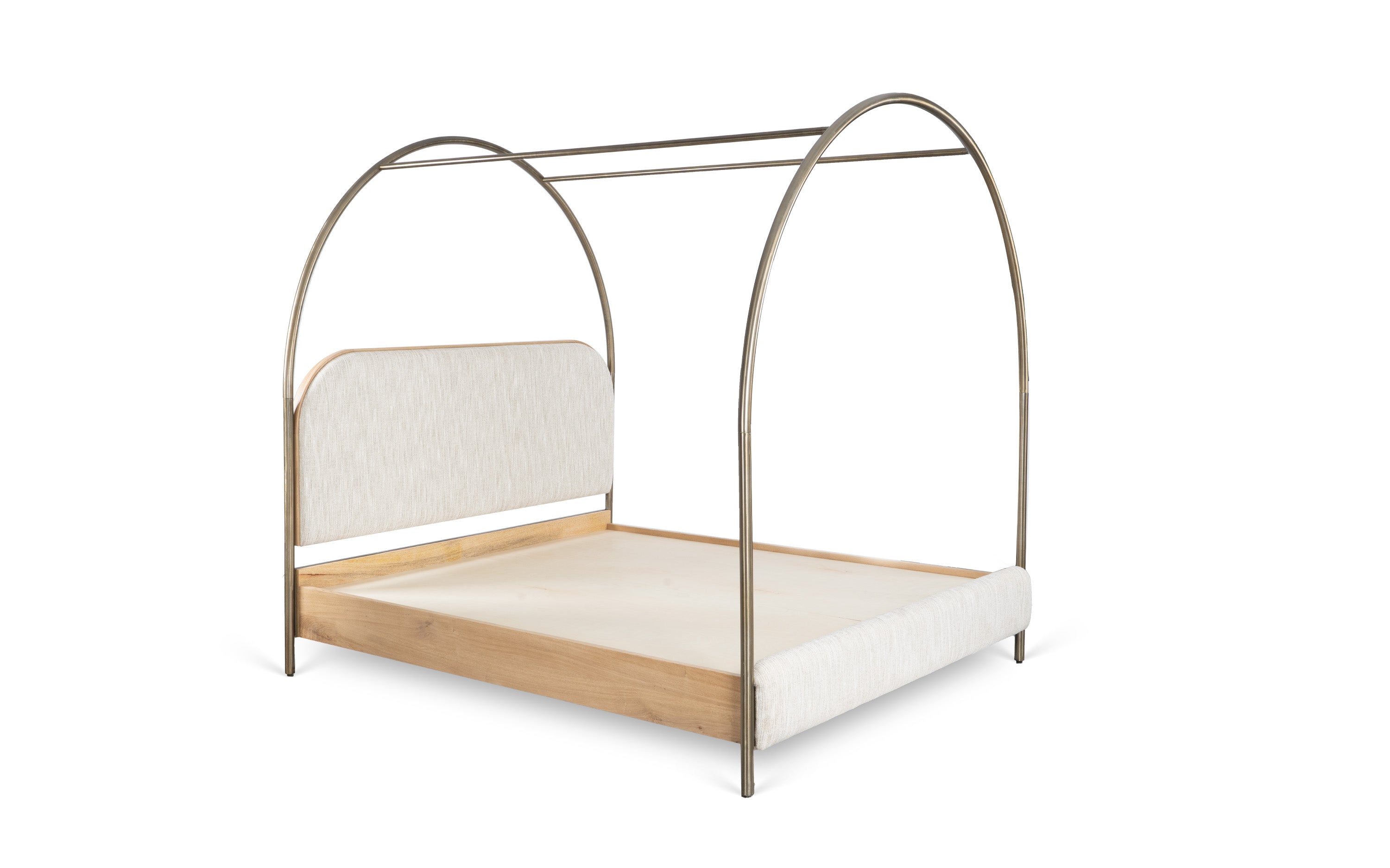 Solace Canopy Bed - with white background - Orange Tree